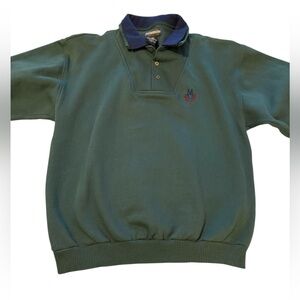 Vintage Members Only Size Large Green Crewneck